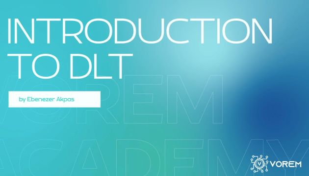 Intro to Distributed Ledger Technologies (DLTs)